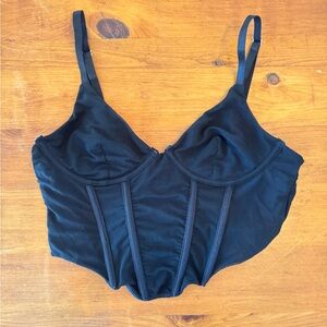 Black Women's Corset Top